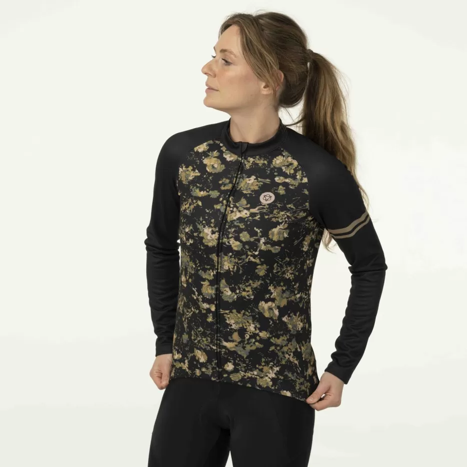 AGU Shirts | Abstract Flower Fietsshirt Lange Mouwen Essential Dames