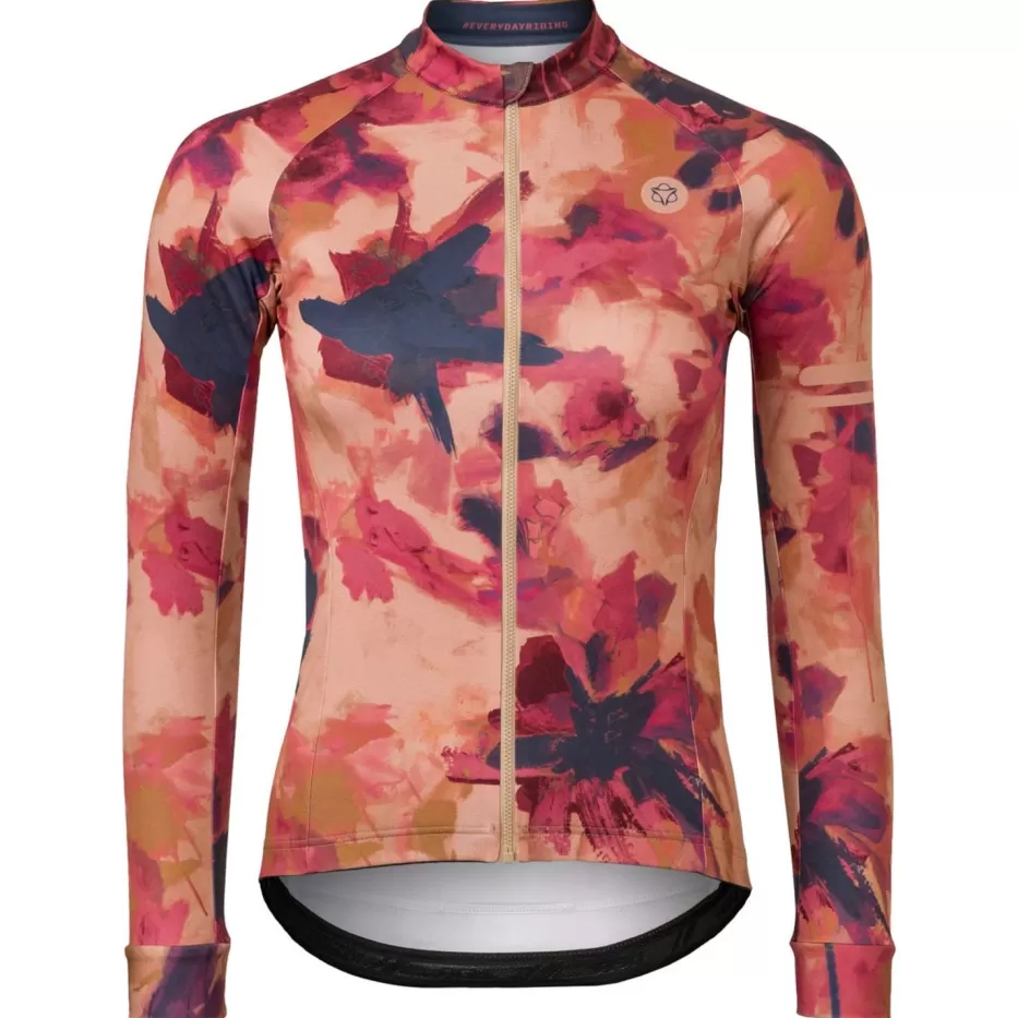 AGU Shirts | Oil Flower Fietsshirt Lange Mouwen Trend Dames