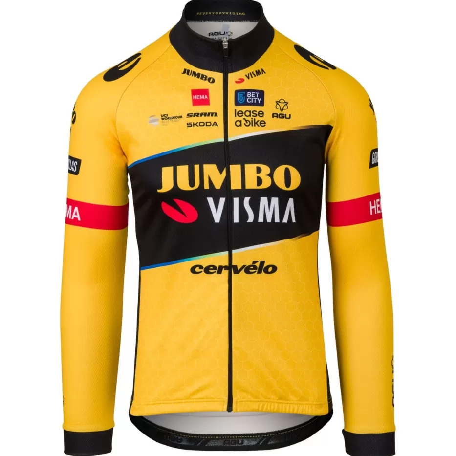 AGU Shirts | Replica Fietsshirt Lange Mouwen Team Jumbo-Visma