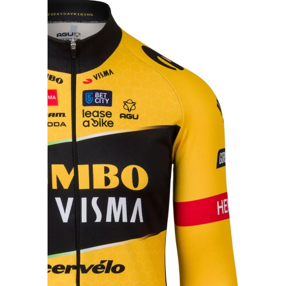 AGU Shirts | Replica Fietsshirt Lange Mouwen Team Jumbo-Visma