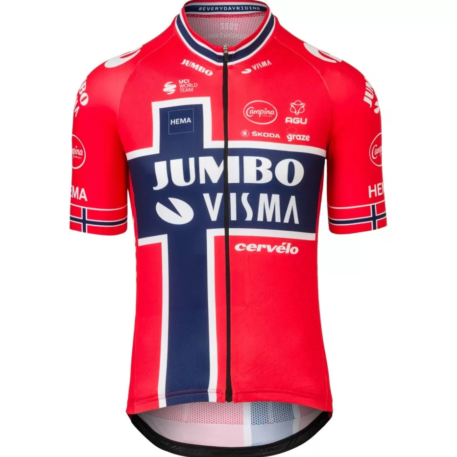 AGU Shirts | Replica Noorwegen Champion Fietsshirt Team Jumbo-Visma Heren