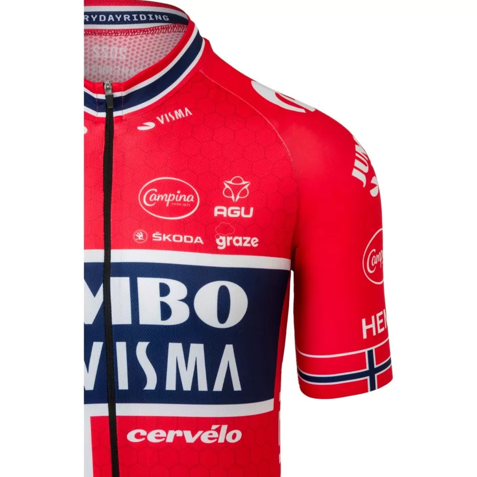 AGU Shirts | Replica Noorwegen Champion Fietsshirt Team Jumbo-Visma Heren