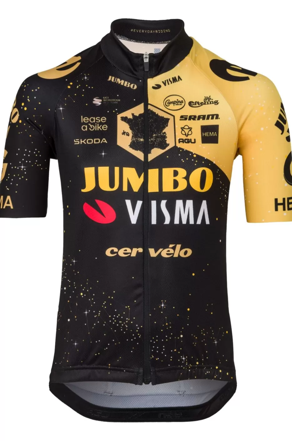 AGU Shirt | Velodrome Tour De France 2023 Fietsshirt Team Jumbo-Visma Kids